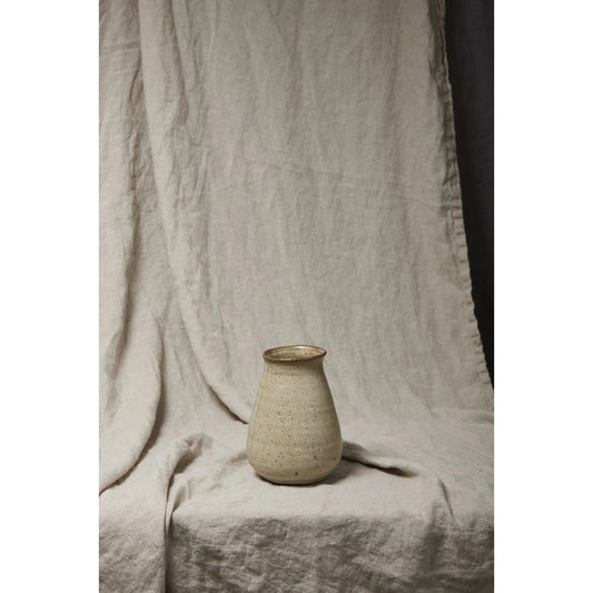 Nema Vase by Accent Decor in tan. Made from ceramic in a modern style.
