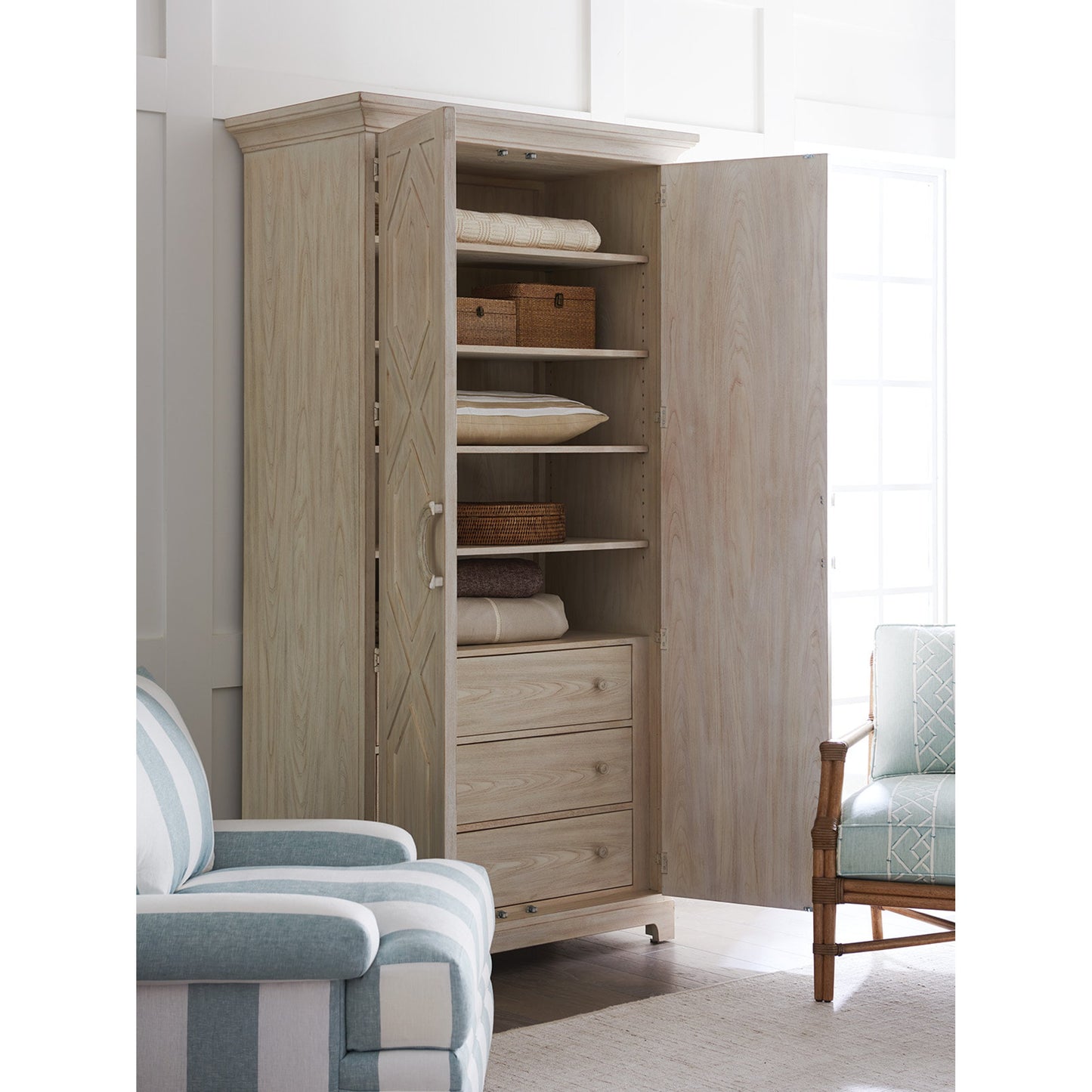 006 SR-834982 | Lifestyle | Pacific Coast Cabinet by Lexington. Made from unique in a transitional style.