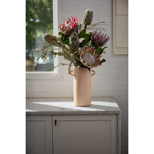 Apricot Vase by Accent Decor in terracotta. Made from ceramic in a rustic style.