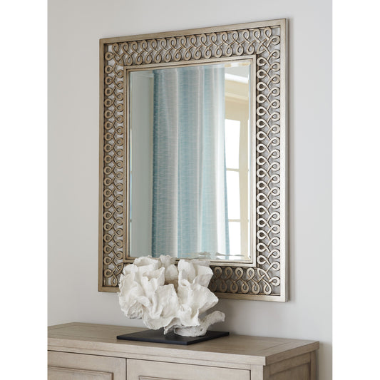 Manzanita Metal Mirror by Barclay Butera. Made from unique in a transitional style.