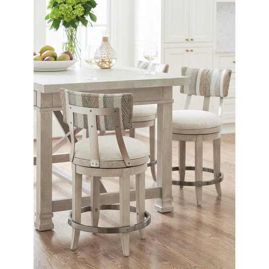 Cliffside Swivel Upholstered Counter Stool by Lexington. Made from unique in a transitional style.