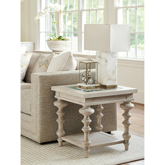 Castlerock End Table by Barclay Butera. Made from unique in a transitional style.