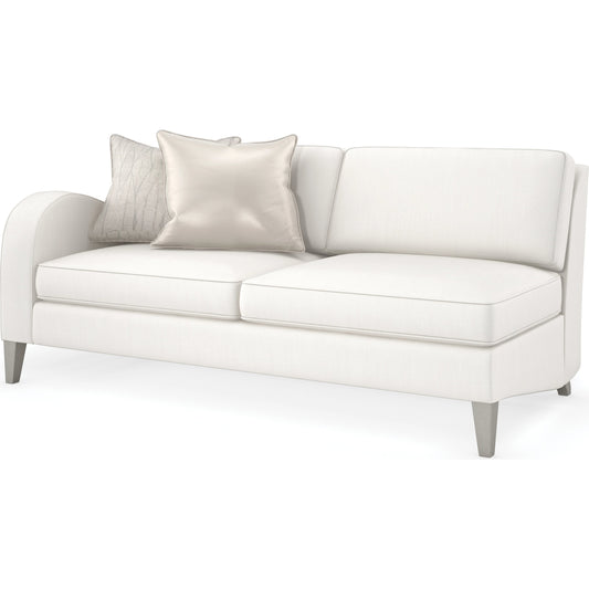 Victoria Loveseat by Caracole in sparkling argent. Made from unique in a modern style.