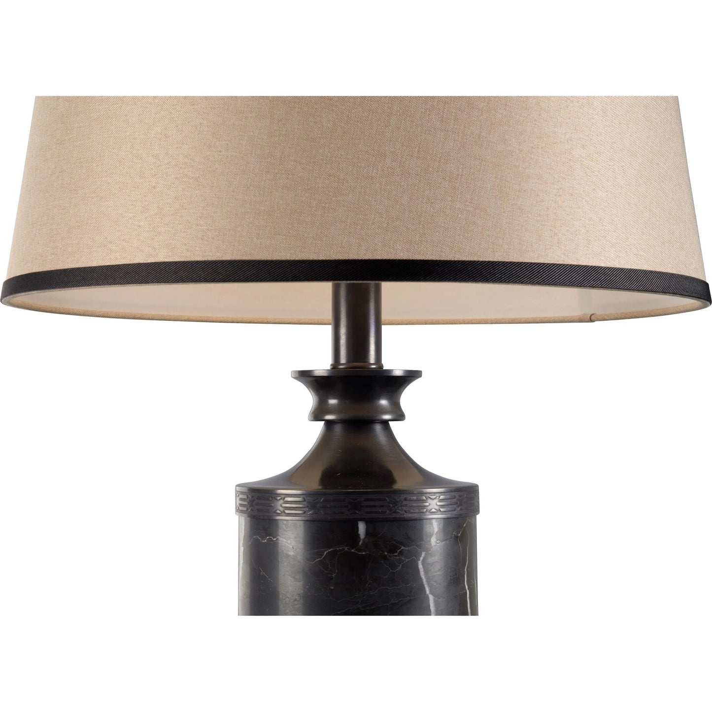 003 SR-385924 | Closeup | Marble Urn Lamp by Wildwood in natural brown, bronze patina. Made from stone in a traditional style.