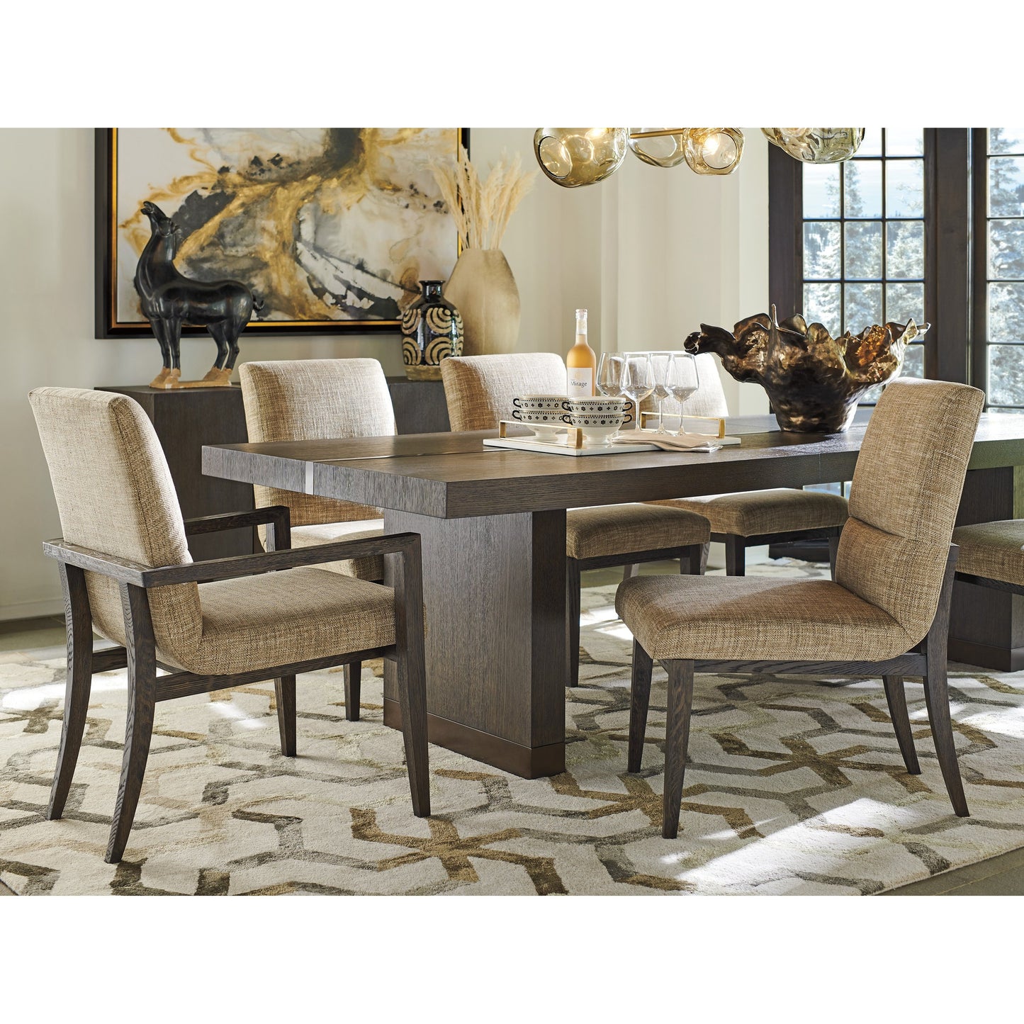 003 SI-1770690 | Lifestyle | Glenwild Side Chair by Lexington in dark mocha. Made from unique in a transitional style.