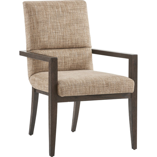Glenwild Arm Chair by Lexington in dark mocha. Made from unique in a transitional style.