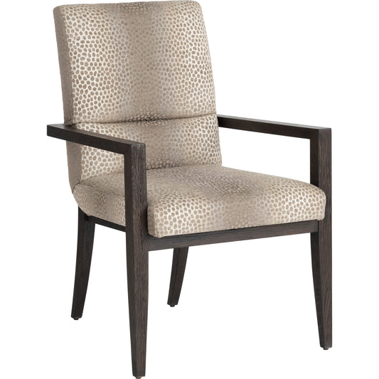 Glenwild Arm Chair by Lexington in dark mocha. Made from unique in a transitional style.