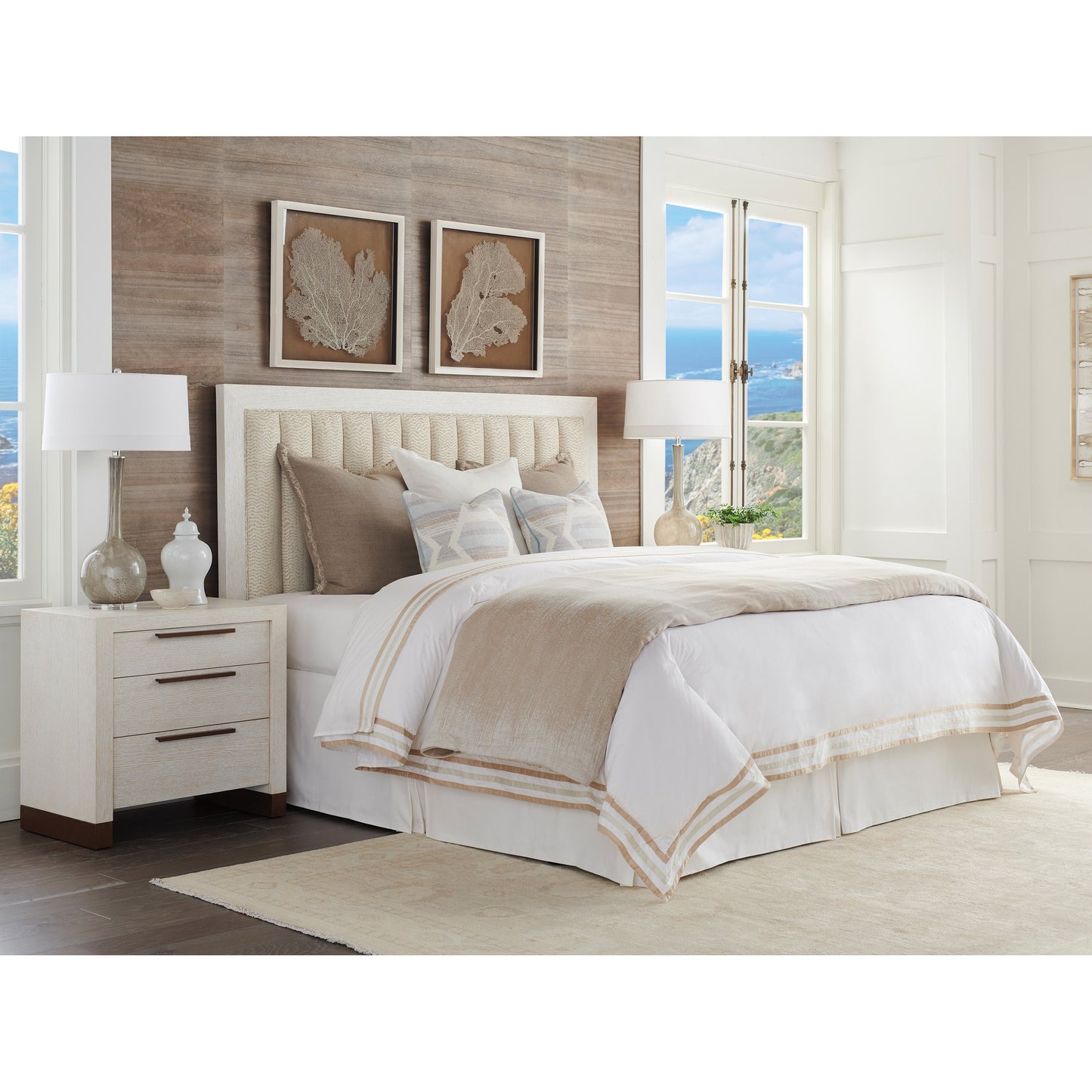 003 SI-1770734 | Lifestyle | Mc Way Nightstand by Lexington in winter white. Made from unique in a transitional style.