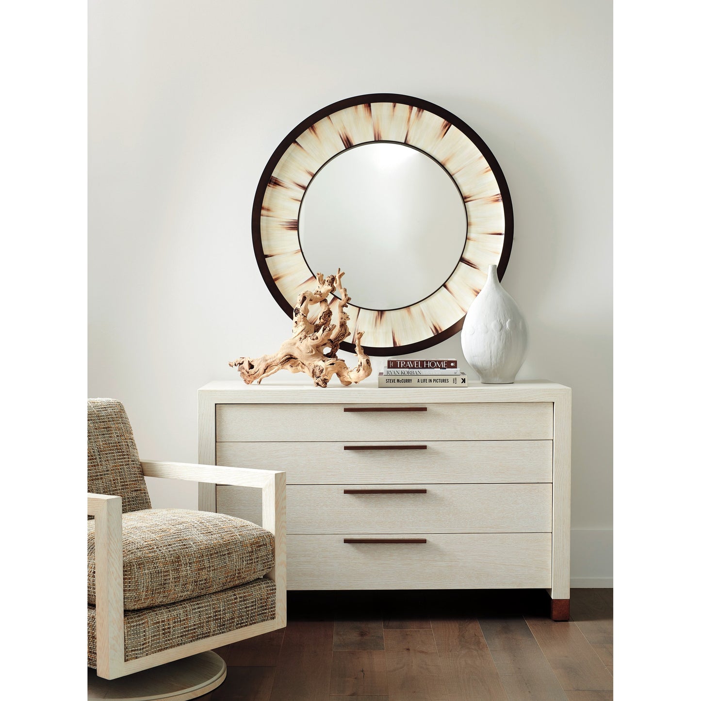 002 SI-1770780 | Lifestyle | Tehama Single Dresser by Lexington in winter white. Made from unique in a transitional style.