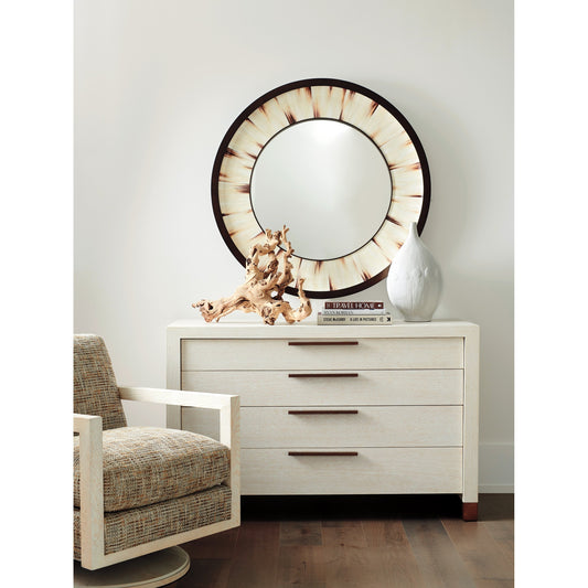 Tehama Single Dresser by Lexington in winter white. Made from unique in a transitional style.