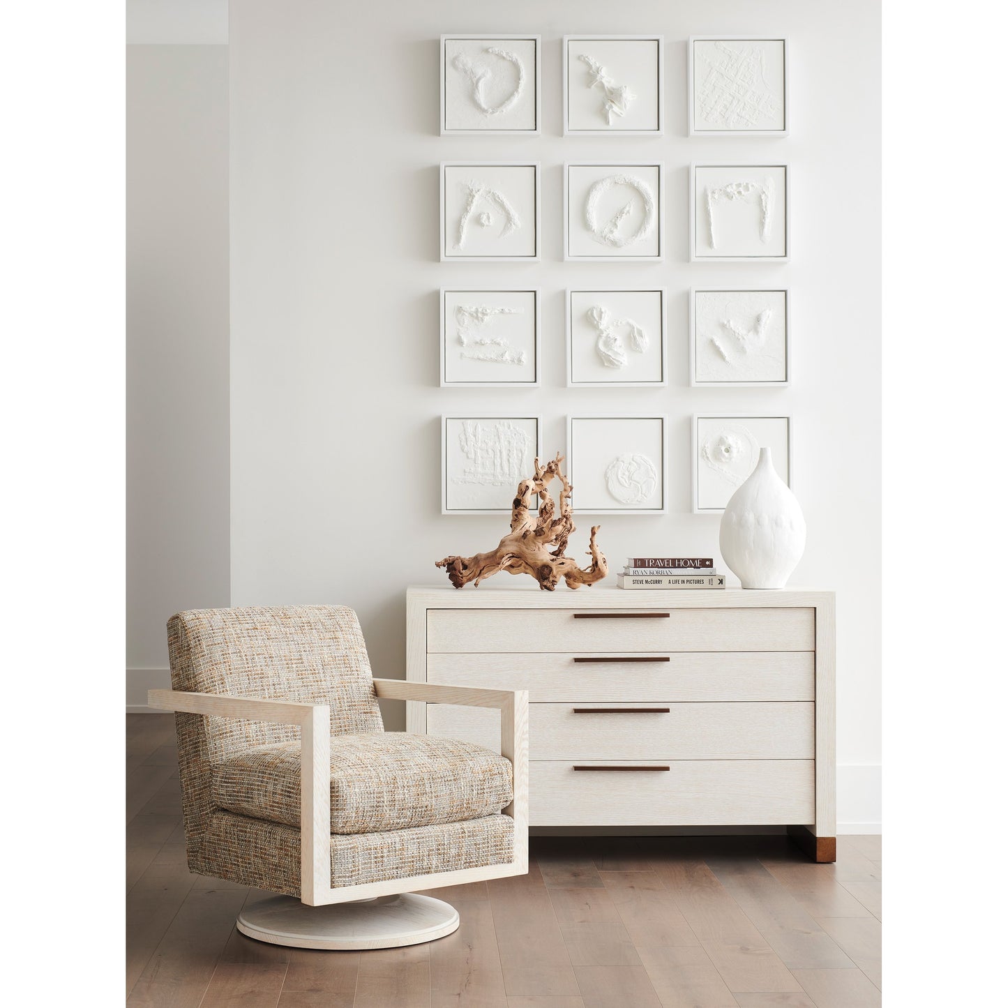 003 SI-1770780 | Lifestyle | Tehama Single Dresser by Lexington in winter white. Made from unique in a transitional style.