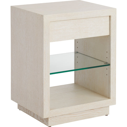 Country Club Night Table by Lexington in winter white. Made from unique in a modern style.