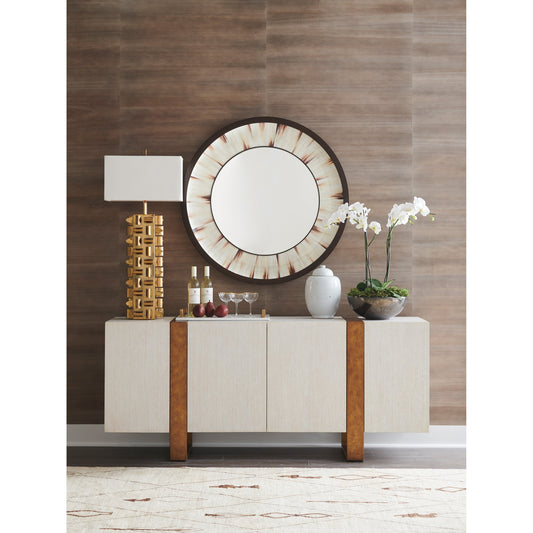 Bixby Buffet by Lexington in winter white. Made from unique in a modern style.