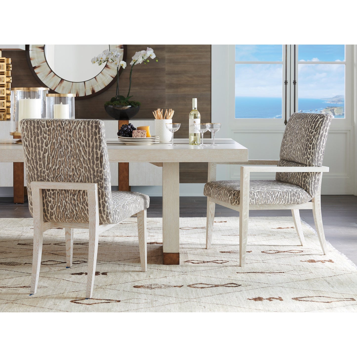 003 SI-1770744 | Lifestyle | Palmero Arm Chair by Lexington in winter white. Made from unique in a eclectic & global style.