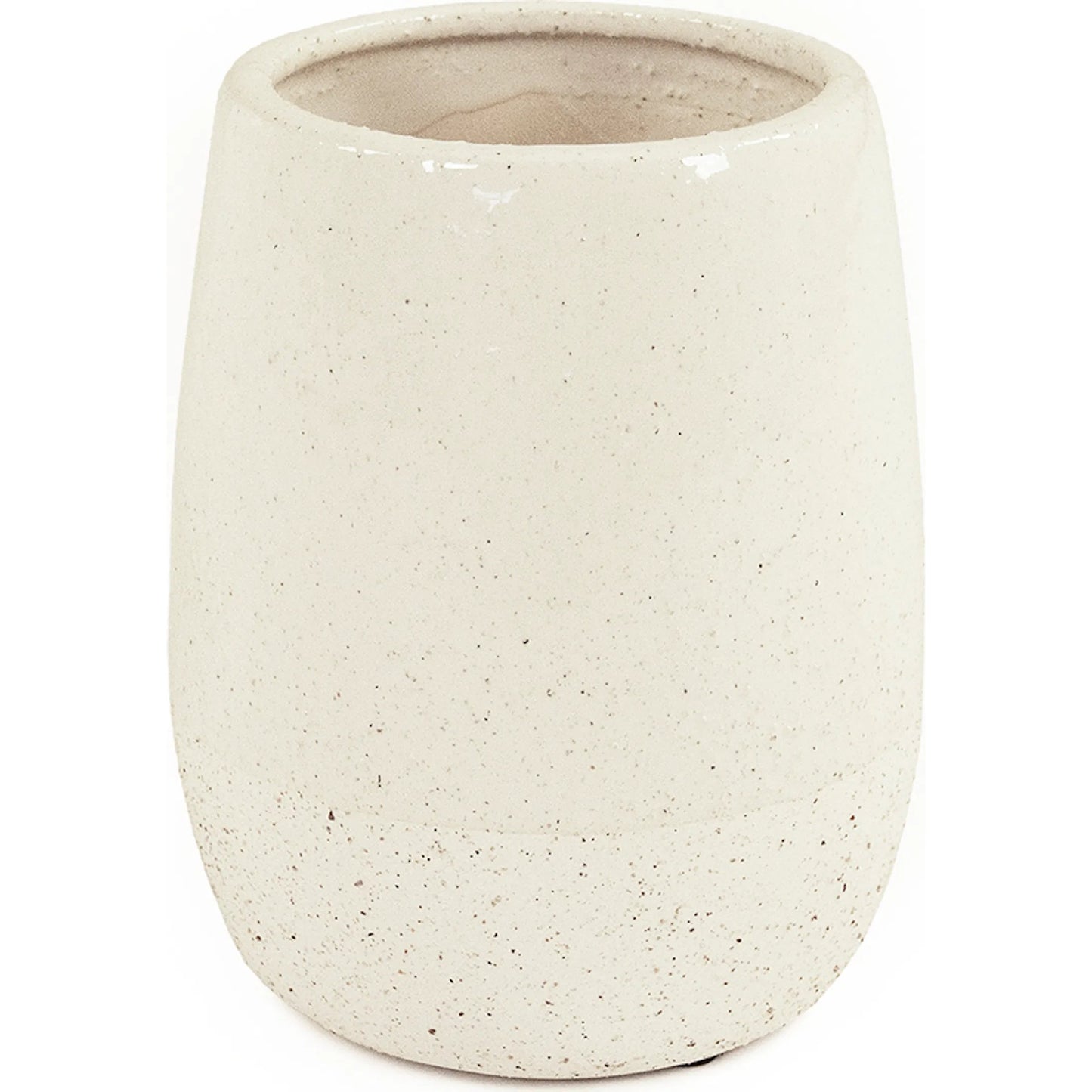 001 SI-2448984 | Primary Silo | Vase by Zentique in partially glazed off-white. Made from ceramic in a unique style.