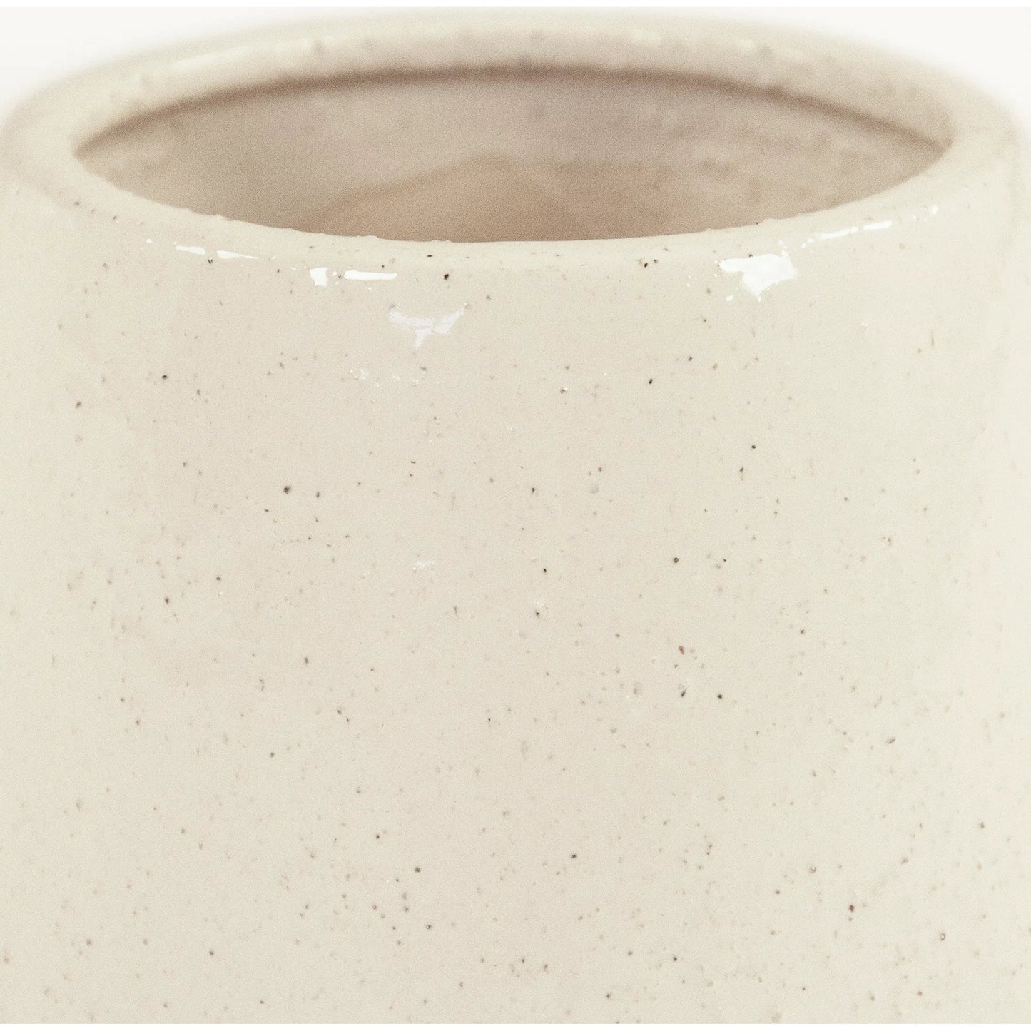 002 SI-2448984 | Additional Silo | Vase by Zentique in partially glazed off-white. Made from ceramic in a unique style.