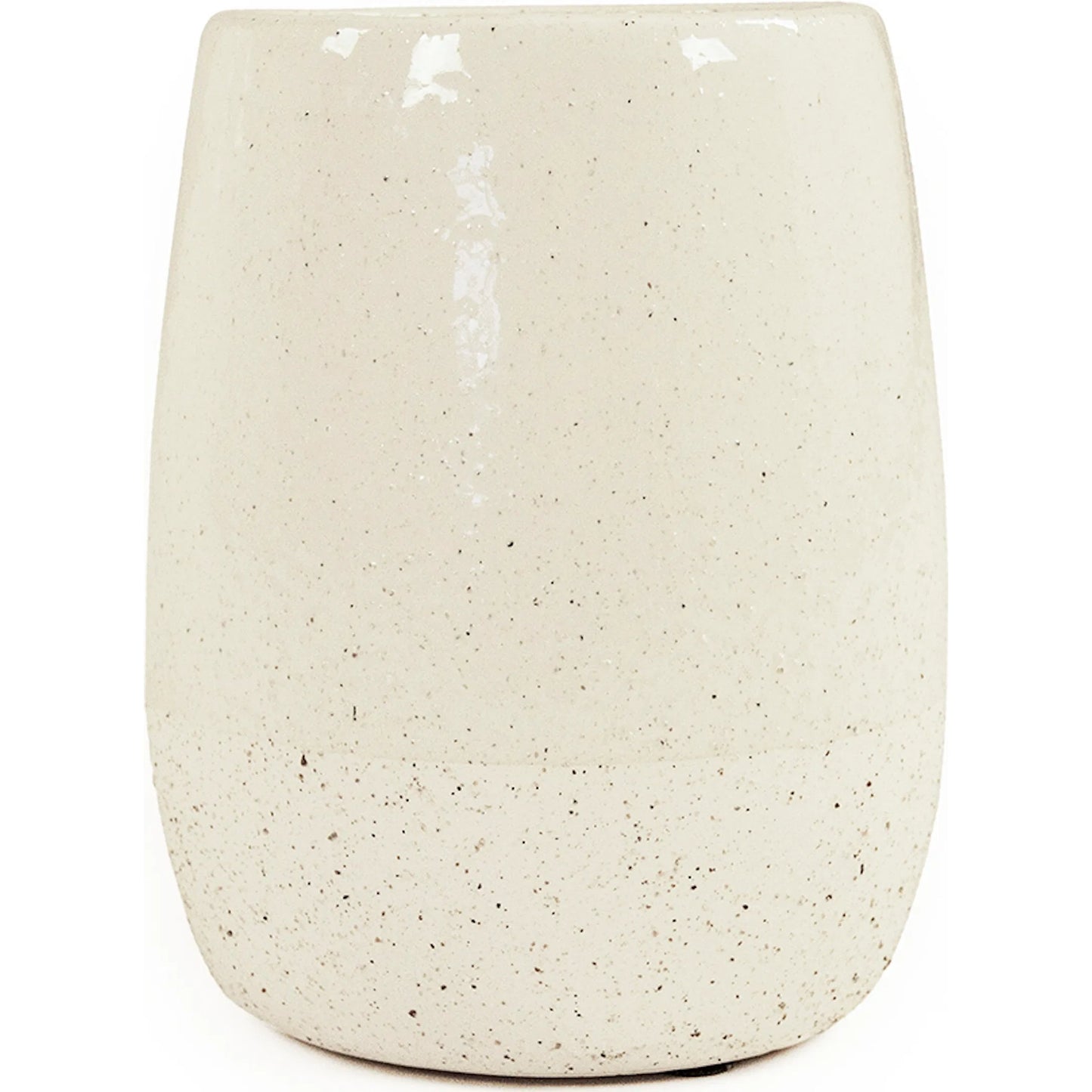 003 SI-2448984 | Additional Silo | Vase by Zentique in partially glazed off-white. Made from ceramic in a unique style.