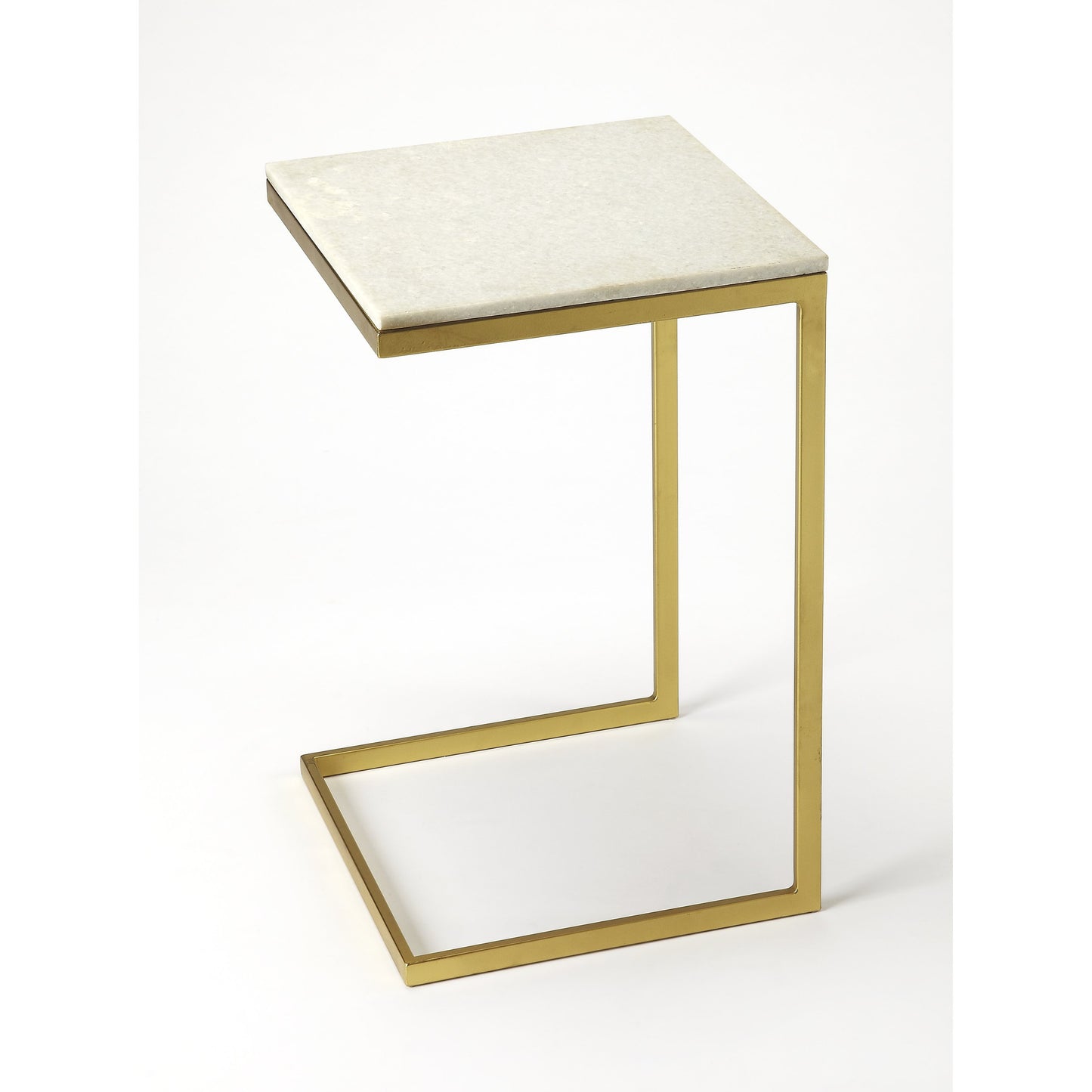 007 S-242737 | Additional Silo | Lawler Modern End Table by Butler Specialty Company. Made from iron, marble in a modern style.