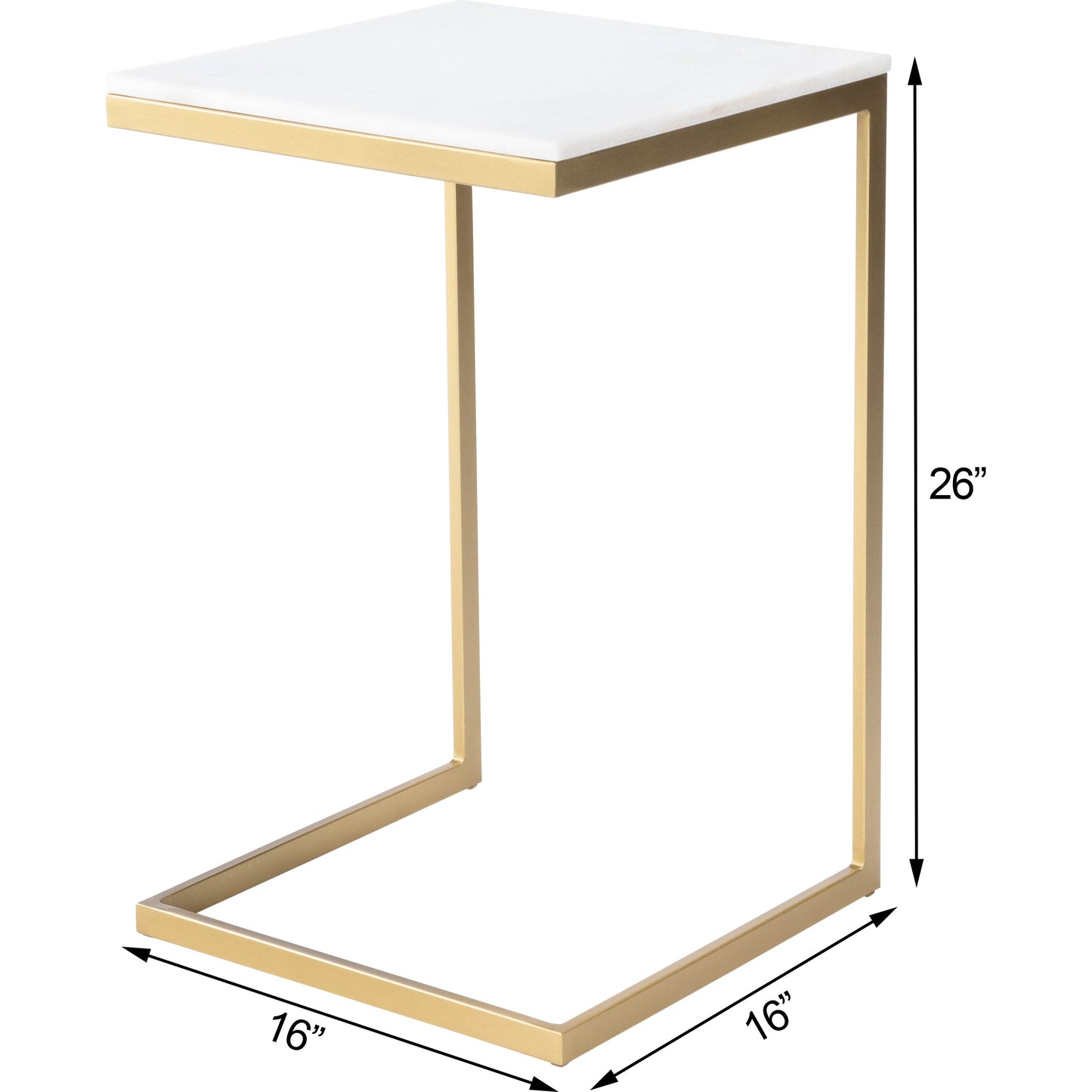 026 S-242737 | Additional Silo | Lawler Modern End Table by Butler Specialty Company. Made from iron, marble in a modern style.