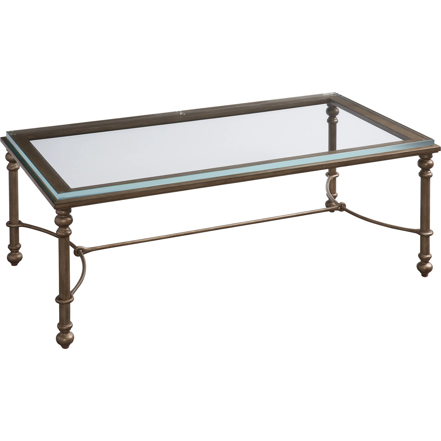 001 SI-1962821 | Additional Silo | Bluff Metal and Glass Cocktail Table by Lexington in burnished brass. Made from unique in a transitional style.
