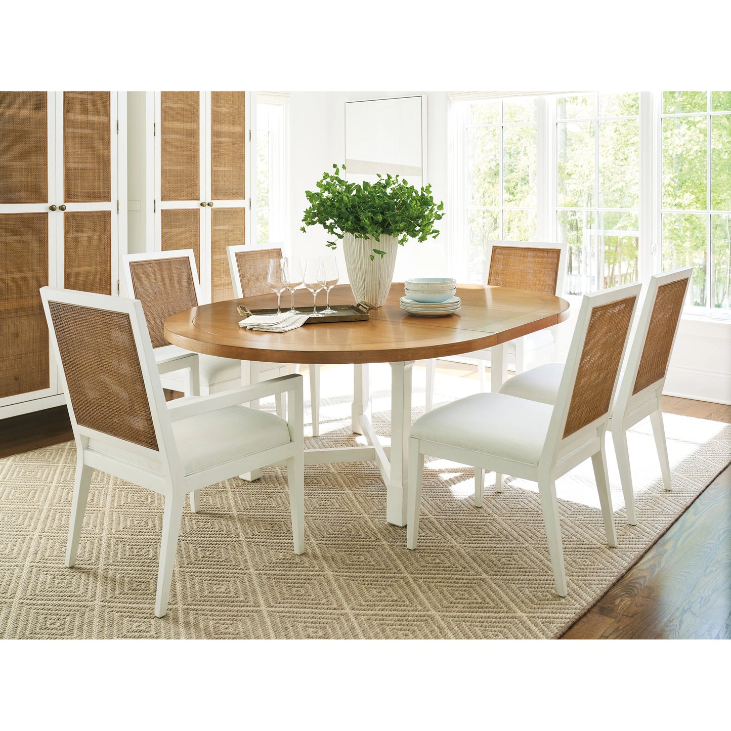 002 SI-1962849 | Lifestyle | Smithcliff Woven Side Chair by Lexington in white tides. Made from unique in a cottage & farmhouse style.