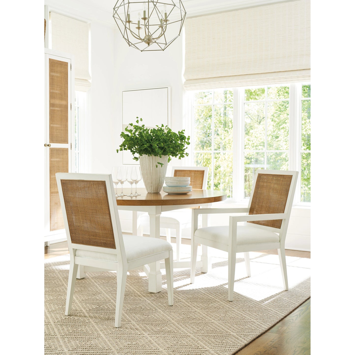 003 SI-1962849 | Lifestyle | Smithcliff Woven Side Chair by Lexington in white tides. Made from unique in a cottage & farmhouse style.