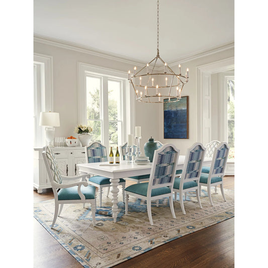 Corsica Upholstered Side Chair by Barclay Butera in polo mallet white. Made from unique in a traditional style.