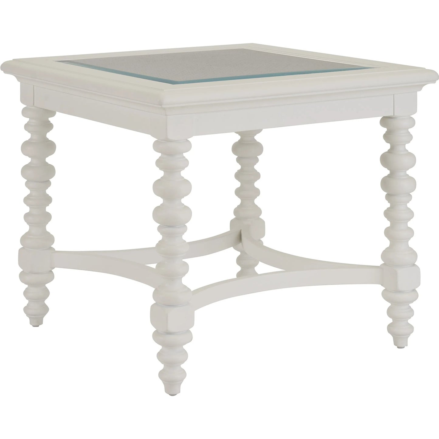001 SI-2242534 | Primary Silo | Cyprus Square End Table by Barclay Butera in polo mallet white. Made from unique in a unique style.