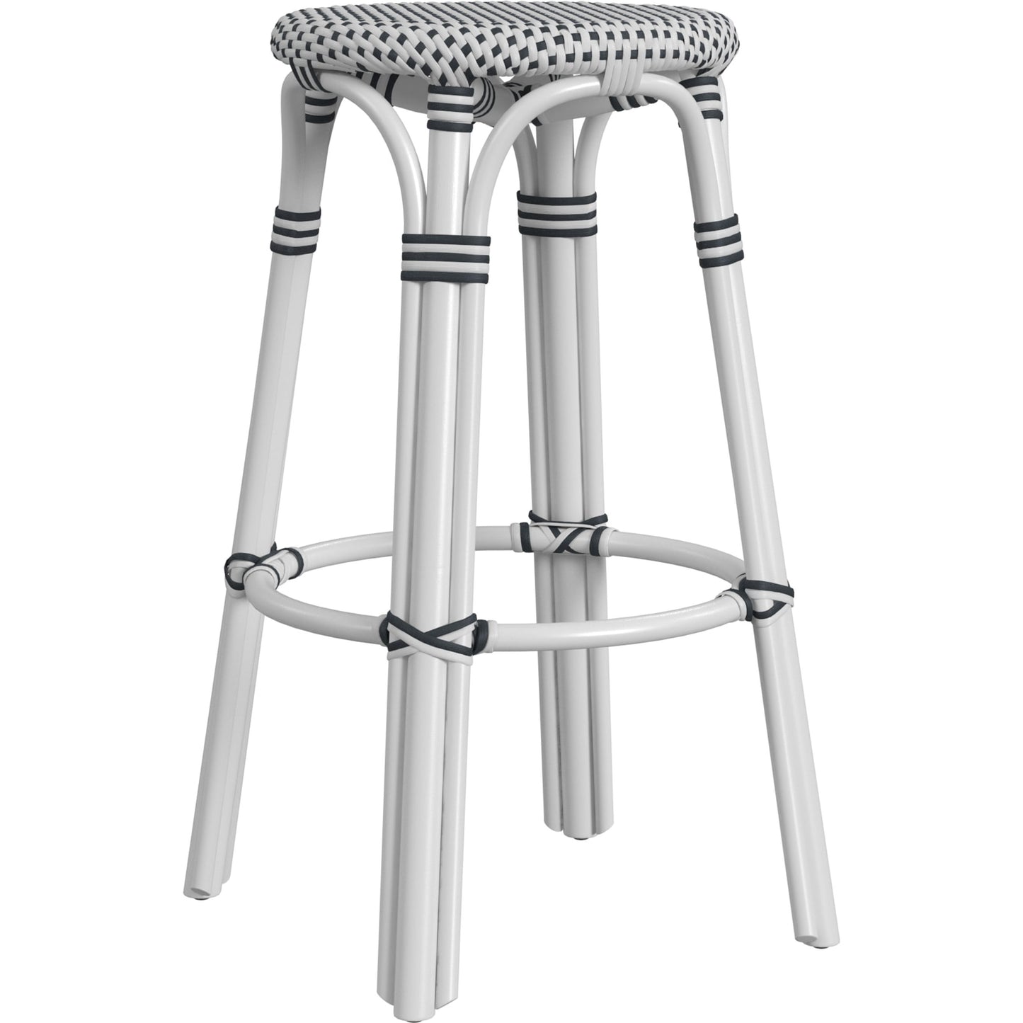 015 SI-1822375 | Additional Silo | Tobias Bar Stool by Butler Specialty Company. Made from rattan, polyurethane synthetic rattan in a coastal style.
