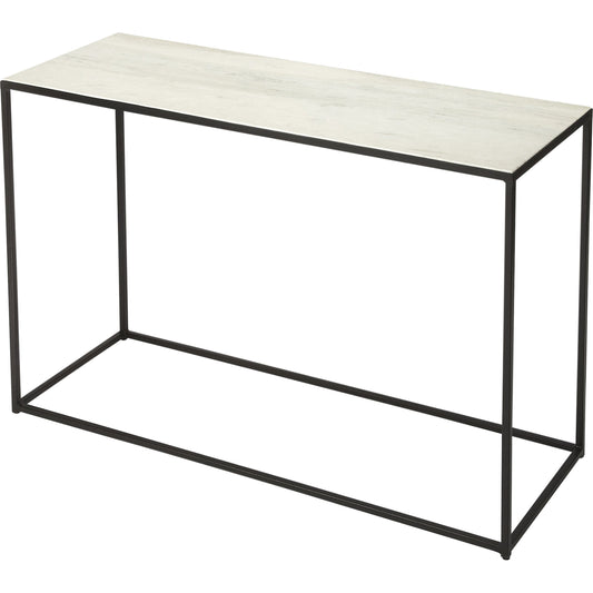 Phinney Console Table by Butler Specialty Company in multi-color and marble, metal. Made from iron, marble in a modern style.