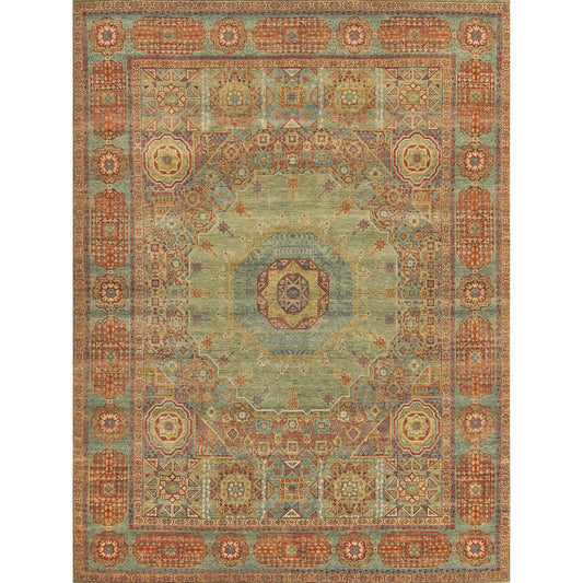 001 SI-2385760 | Primary Silo | Mamluk 9404 Rug by Exquisite Rugs in green, light blue. Made from new zealand wool in a unique style.