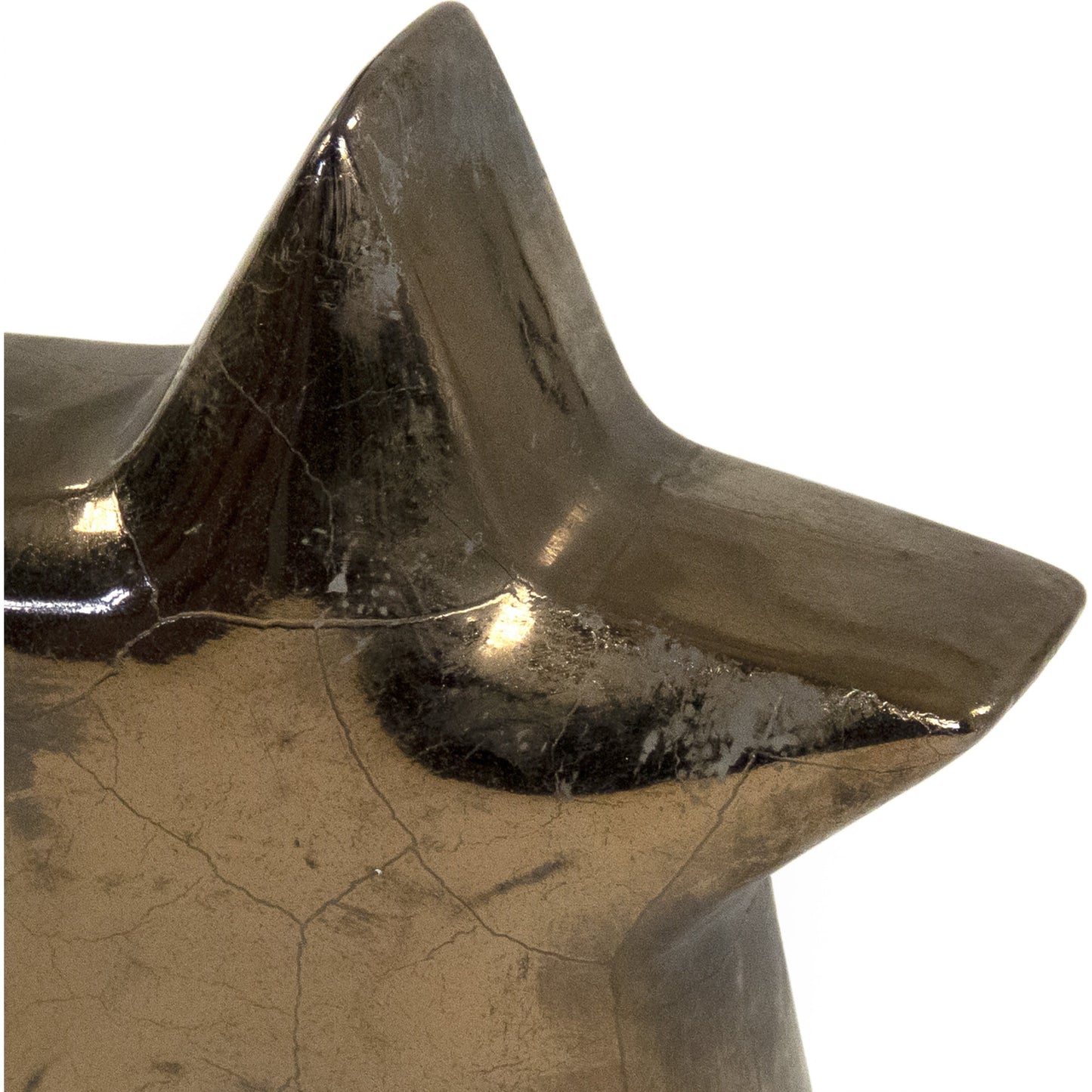 004 SR-900132,SR-900133 | Additional Silo | Distressed Bronze Star by Zentique in distressed metallic bronze and stoneware. Made from stoneware in a modern style.