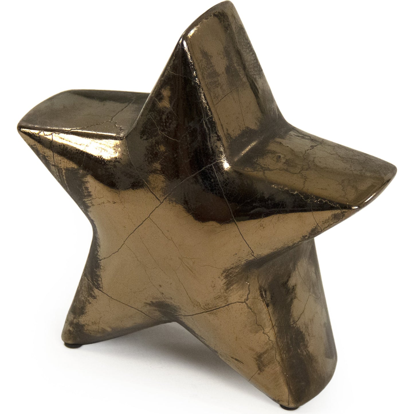 001 SR-900132,SR-900133 | Additional Silo | Distressed Bronze Star by Zentique in distressed metallic bronze and stoneware. Made from stoneware in a modern style.