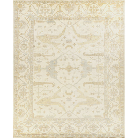 Antique Weave Oushak Rug - Beige, Blue, Brown by Exquisite Rugs in beige, blue, brown. Made from new zealand wool in a unique style.