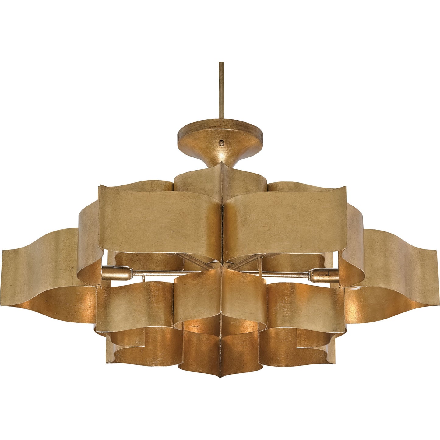 018 S-223840 | Additional Silo | Grand Lotus Chandelier by Currey and Company. Made from unique in a modern style.