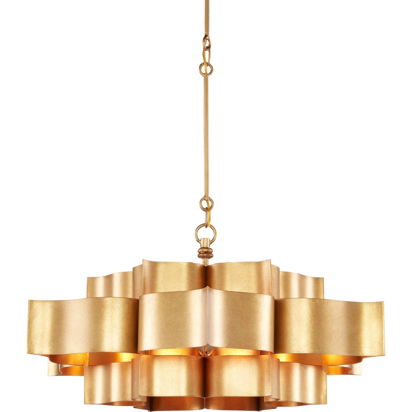 034 S-223840 | Additional Silo | Grand Lotus Chandelier by Currey and Company. Made from unique in a modern style.