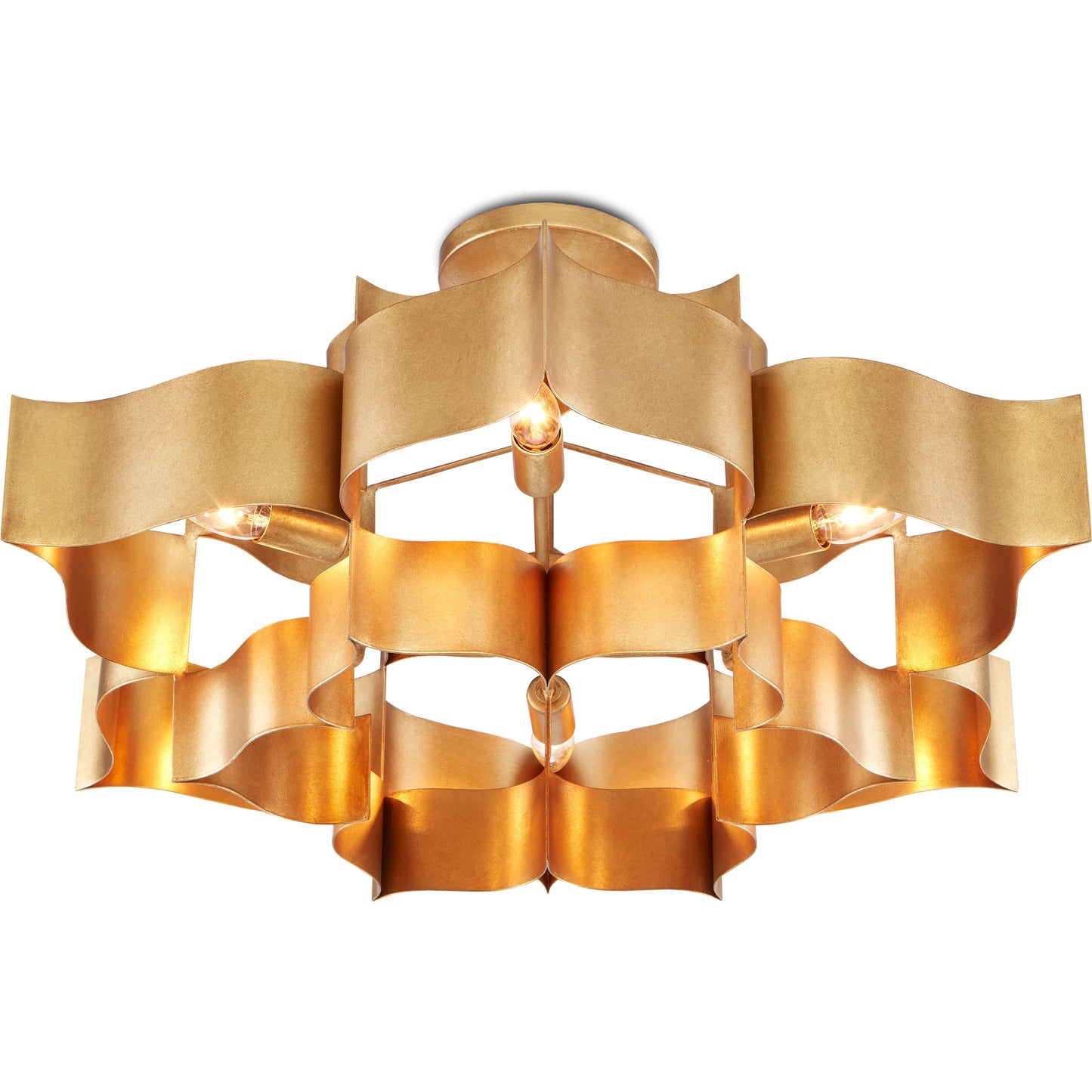 033 S-223840 | Additional Silo | Grand Lotus Chandelier by Currey and Company. Made from unique in a modern style.