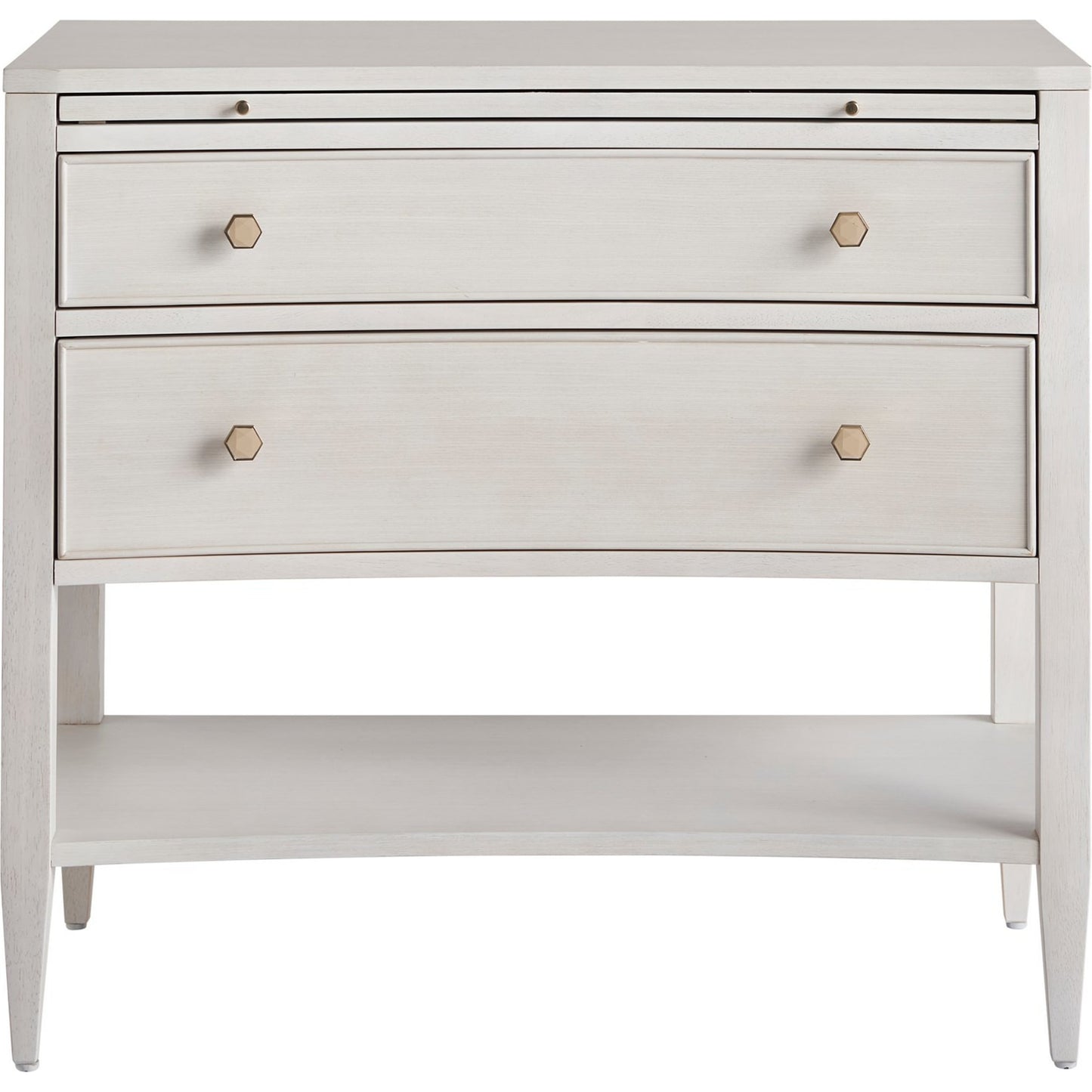 001 SR-909199 | Additional Silo | Chelsea Nightstand by Miranda Kerr Home in gold and alabaster. Made from unique in a transitional style.