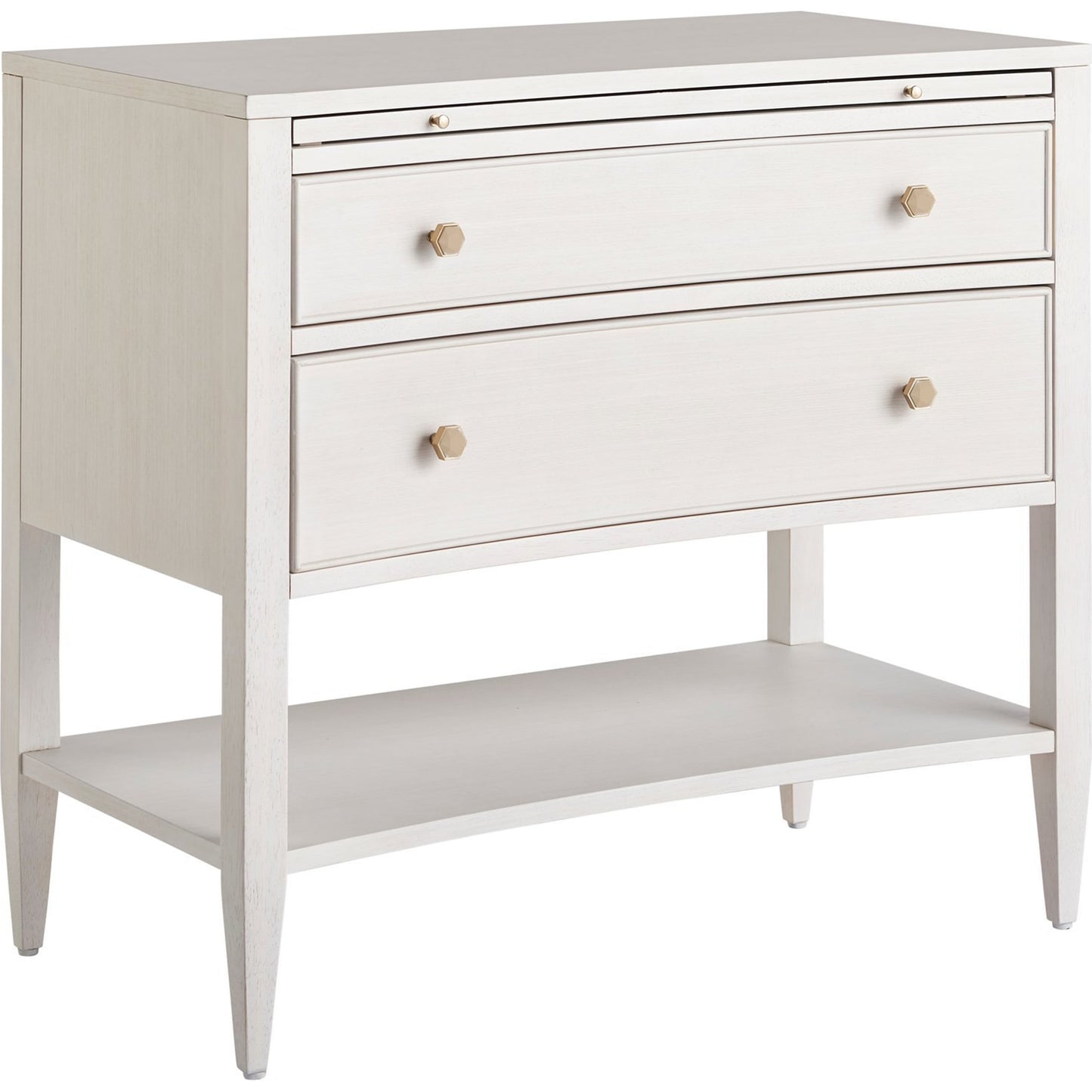 002 SR-909199 | Additional Silo | Chelsea Nightstand by Miranda Kerr Home in gold and alabaster. Made from unique in a transitional style.