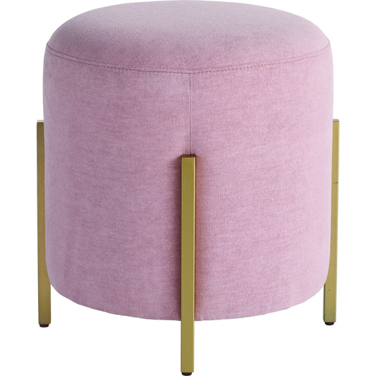 Love Joy Bliss Pouf by Miranda Kerr Home in blush, soft gold. Made from 53.5% cotton, 37.4% nylon, 9% polyester in a modern style.
