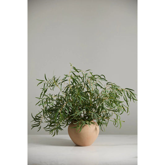Kastanos Vase by Accent Decor in tan. Made from ceramic in a unique style.