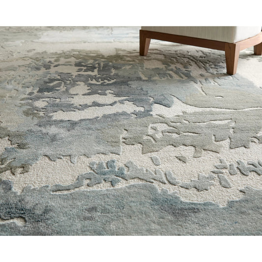 Kendall KDL8A62F Rug by Feizy in ivory, blue, gray. Made from viscose, wool in a unique style.