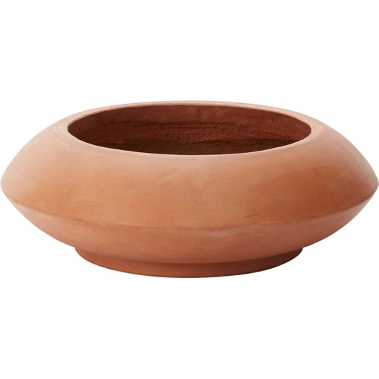 Avana Stacking Planter by Accent Decor in terracotta. Made from concrete in a modern style.