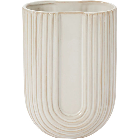 001 SI-2264203 | Primary Silo | Eos Vase (Set of 4) (Set of 4) by Accent Decor in white. Made from ceramic in a modern style.