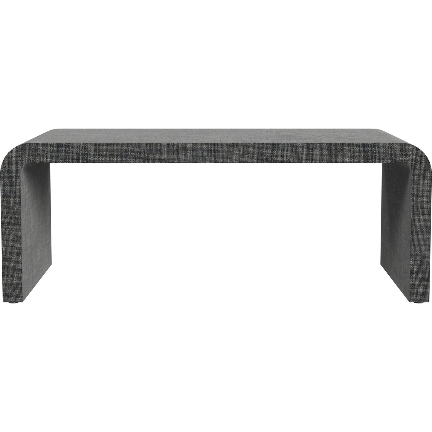 003 SI-2077887 | Additional Silo | Chatham Raffia Waterfall Coffee Table by Butler Specialty Company in charcoal and charcoal raffia. Made from gmelina beechwood solids, mdf, raffia in a transitional style.