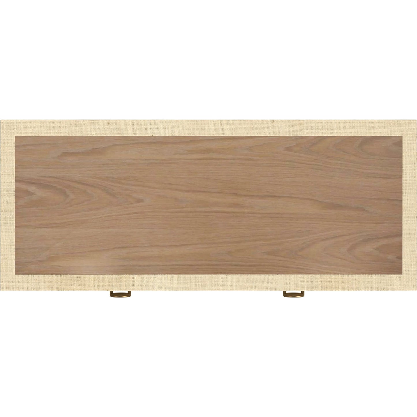 017 SI-2333902 | Unknown | Chatham Raffia 2-Drawer Desk by Butler Specialty Company. Made from saguran raffia, gmelina arborea wood, mdf, oak veneer, aluminum in a unique style.