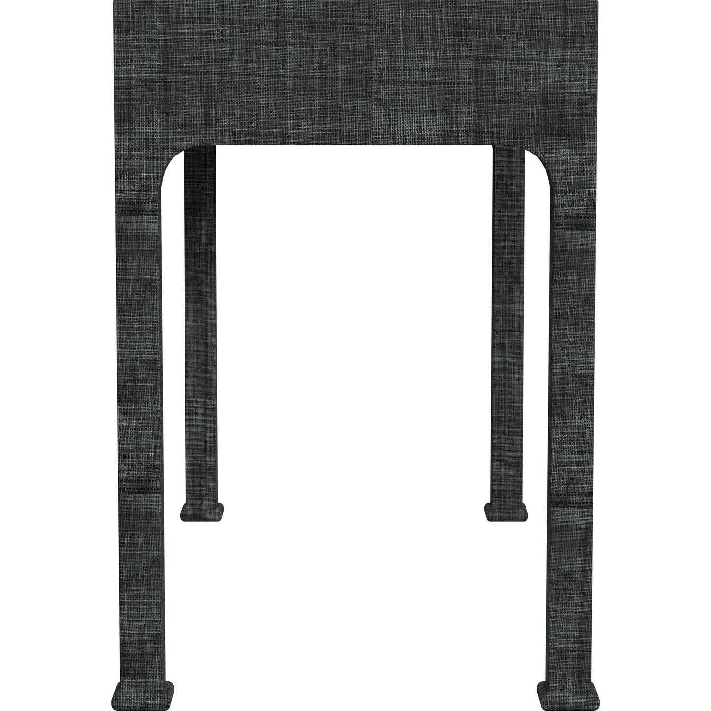 004 SI-2077889 | Additional Silo | Chatham Raffia Desk by Butler Specialty Company in charcoal and charcoal raffia. Made from gmelina solids (in english: beechwood), mdf, oak veneer, saguran raffia, aluminum in a transitional style.