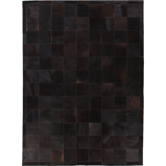 001 SI-2544111,SI-2544112 | Primary Silo | Natural Hide 9753 Rug by Exquisite Rugs in black. Made from leather hide in a unique style.