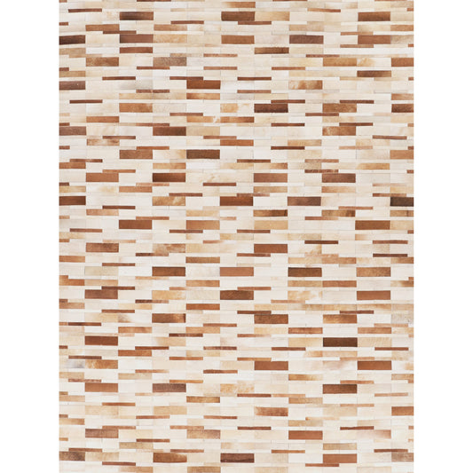 Natural Hide 9784 Rug by Exquisite Rugs in beige. Made from leather hide in a unique style.
