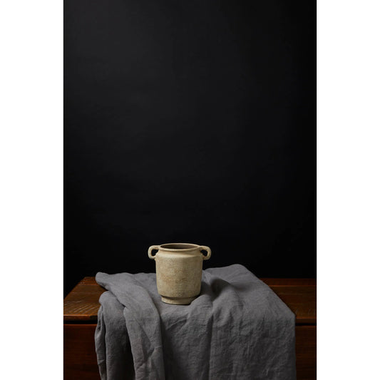 Revival Vase 2 (Set of 2) by Accent Decor in off-white. Made from ceramic in a rustic style.